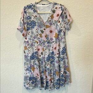 Floral Print Women's Dress